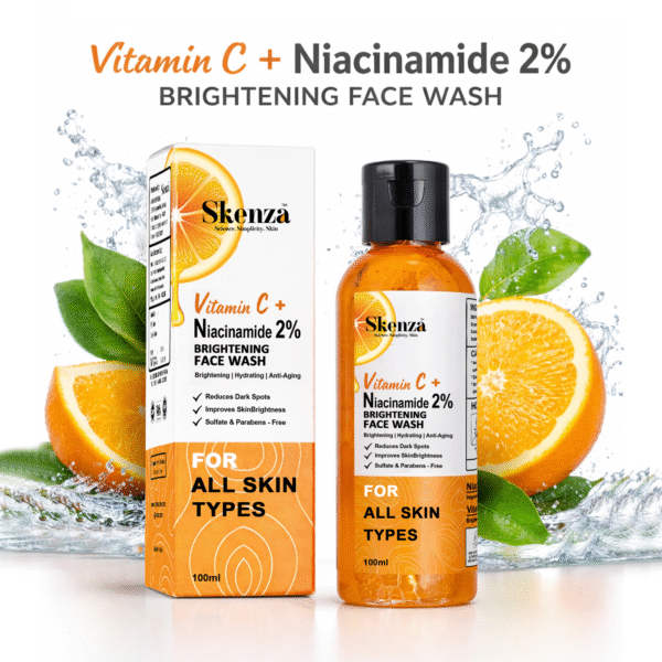 Skenza Vitamin C + Niacinamide 2% Brightening Liquid Face Wash