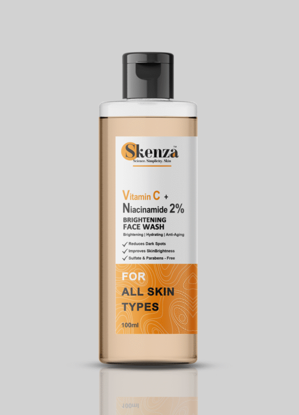 skenza vitamin c + niacinamide 2% brightening face wash